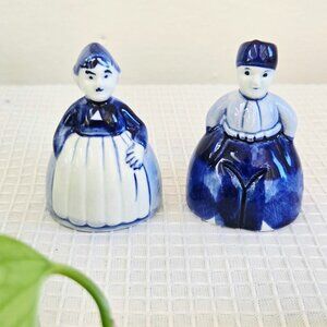 3/$55✌️ Vintage Mid Century Delft Blue Holland Couple Bells